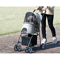 Amazon | 小型犬のお散歩に! ミニ ペットカート 折りたたみ 4輪